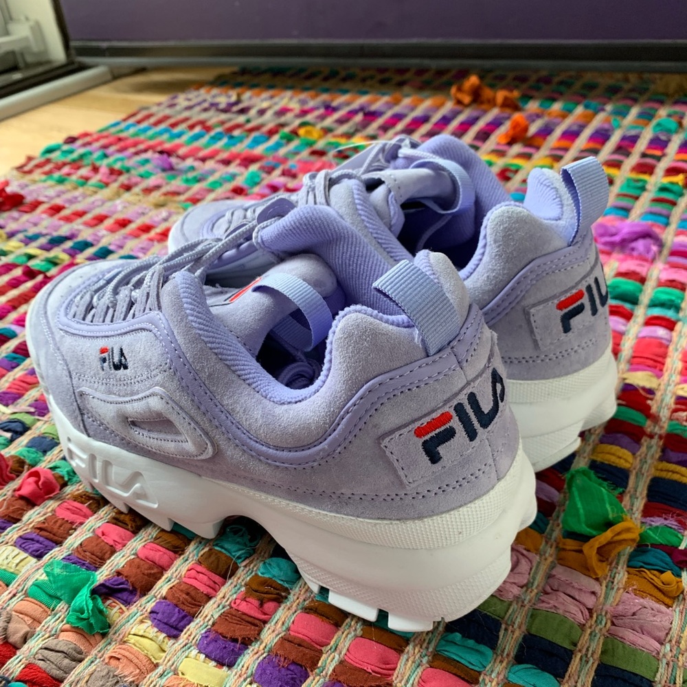 NWT lavender FILA DISRUPTORS